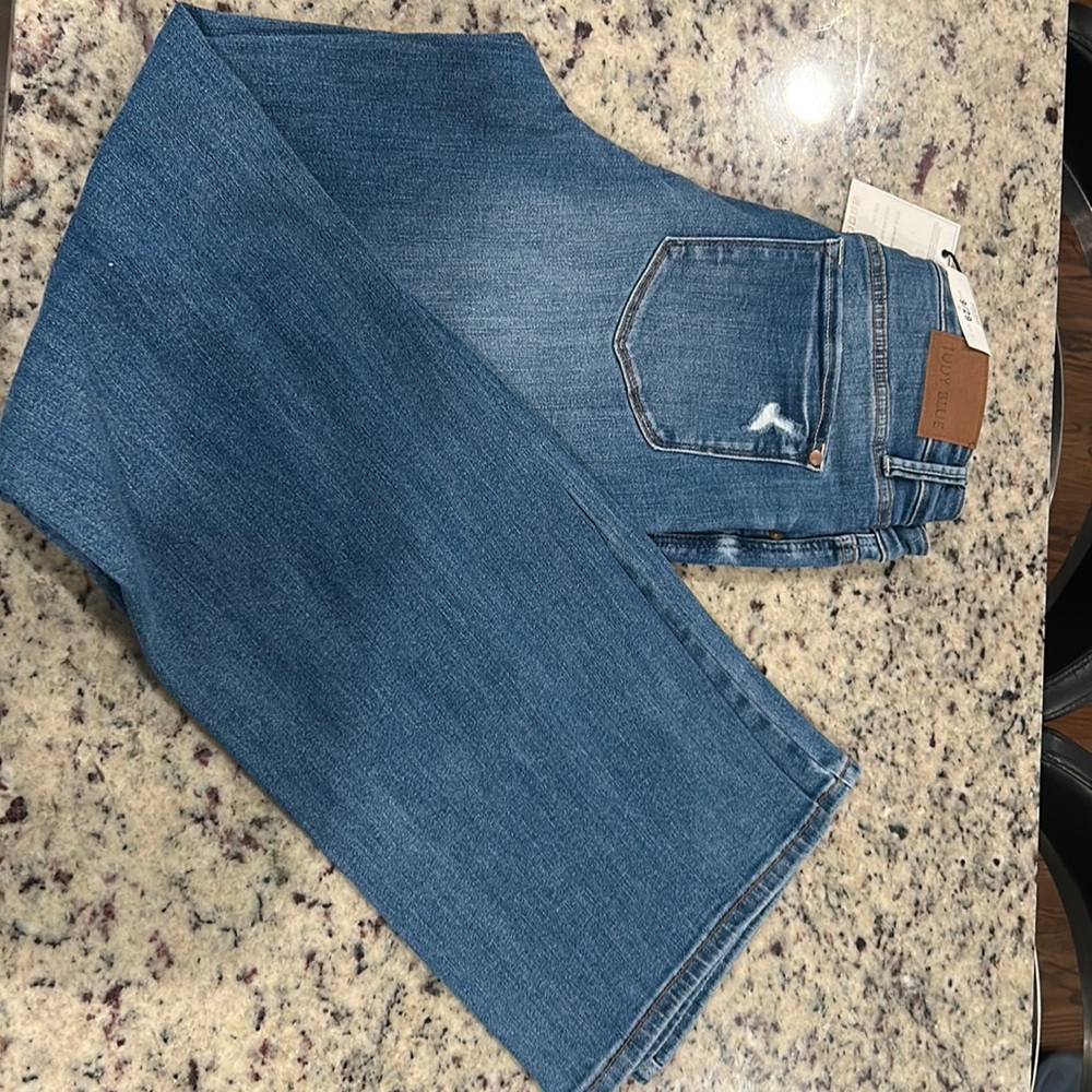 Judy Blue Tummy Control Top High Rise Straight Jeans